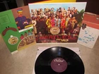 1967 Beatles Sgt Peppers Vinyl LP Record w Insert Stereo Capitol Purple Label M-