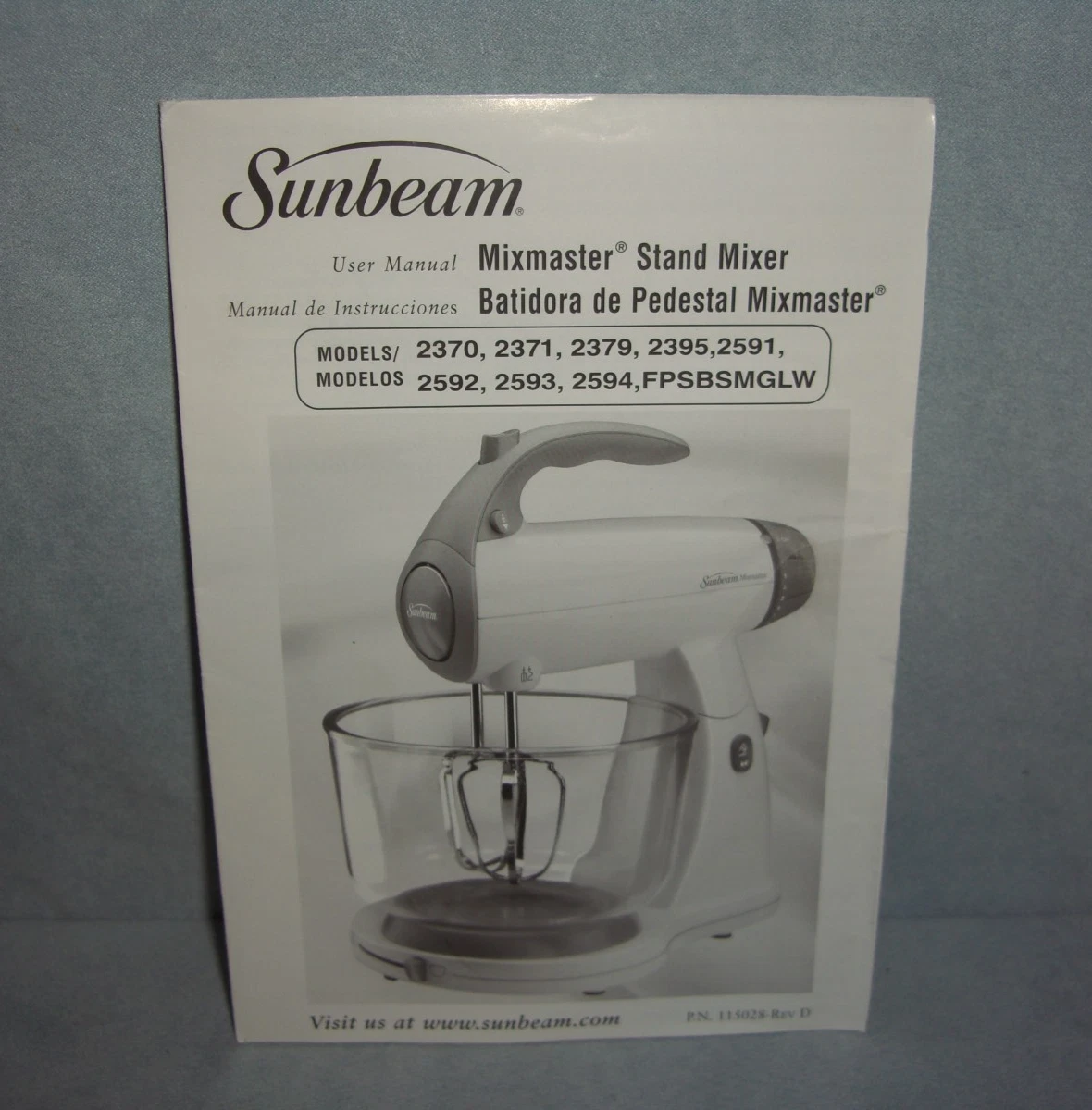 sunbeam mixmaster manual products for sale | eBay