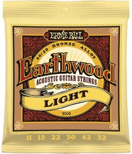 Ernie Ball 2004 Earthwood Light 80/20 Bronze Acoustic String Set  11 - 52 