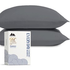 Mayfair Linen 100 Organic Cotton King Pillow Cases - Set of 2, Ultra Soft