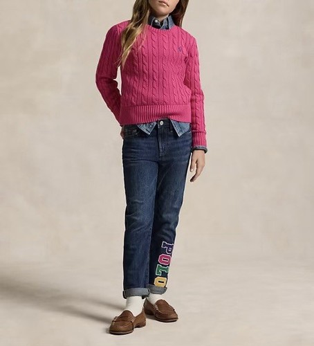 POLO RALPH LAUREN AUTHENTIC YOUTH GIRLS BRAND NEW ORIGINAL JEANS Size 8, NWT - Picture 10 of 11