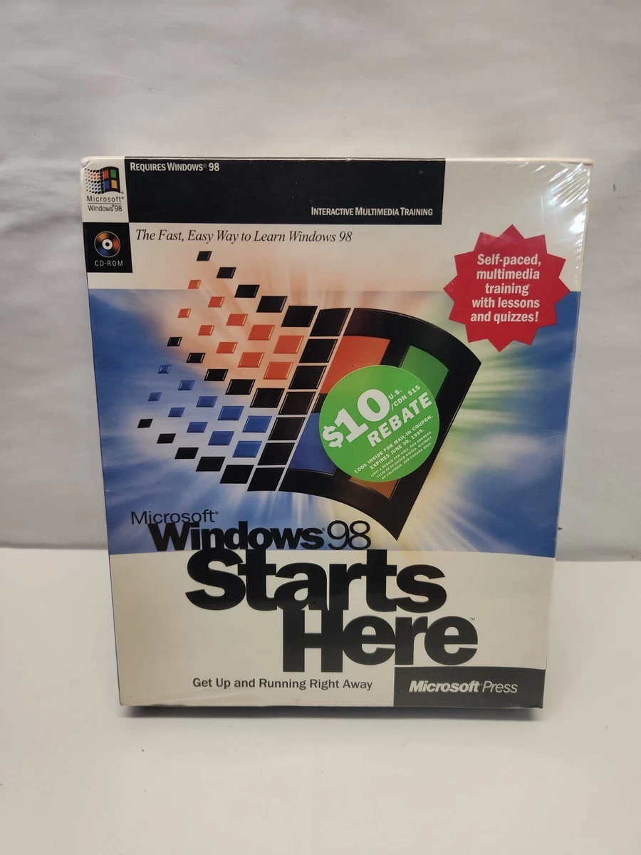 Microsoft Windows 98 Microsoft CD Operating System Software for