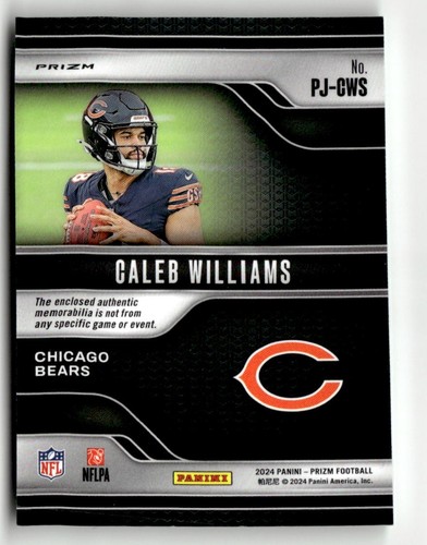 2024 Panini Prizm #PJ-CWS Caleb Williams Premier Jerseys Pulsar - Bild 2 von 2
