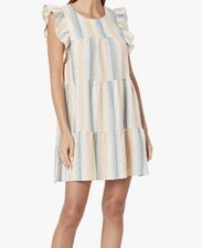 NWT Show Me Your Mumu Women's Daydream Mini Dress Multi Striped Size Large