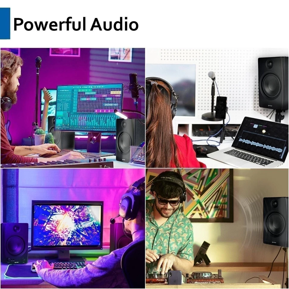 Gemini Sound SMX-5BT 5” Studio Monitor Speakers with Bluetooth - 200W Peak... - Image 2 of 4