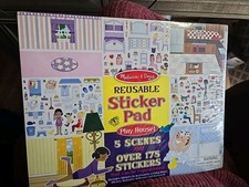 NEW Melissa Doug Play House Reusable Sticker Pad