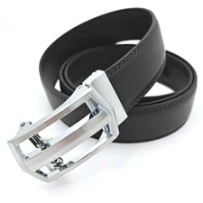 Men's Ratchet Belt Genuine Leather Mens Belt with Slide Ratchet Belts for men