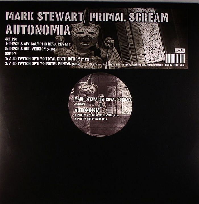 Mark Stewart / Primal Scream Autonomy Vinyl 12"" New And Sealed