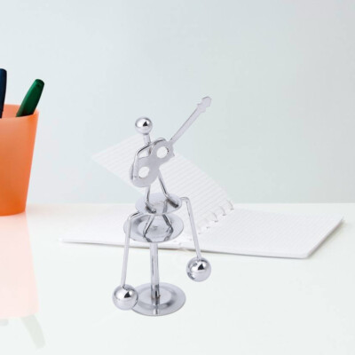 Metal Balance Toy - 2 People Dancing Kinetic Art, Physics Desk Toy, Stress Reliever Home Office Decor - View #8