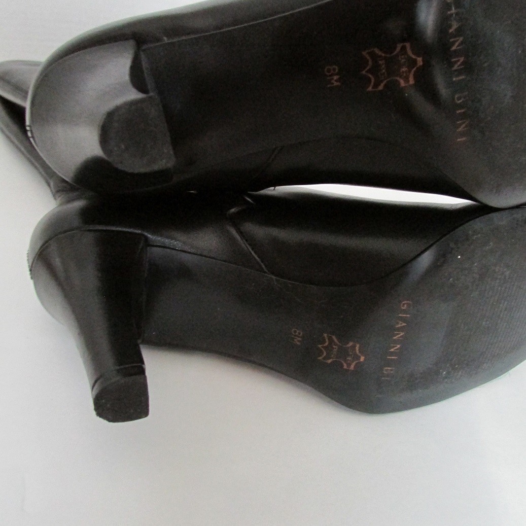 Gianni Bini gwynnie Alto Cuero Cuero Alto Negro botas Talla 8 M 4ae91e Gianni Bini gwynnie Alto Cuero Cuero Alto Negro botas Talla 8 M 4ae91e