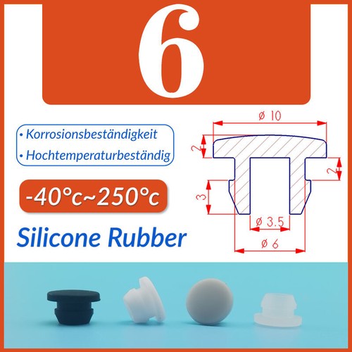 2.5mm-60.6mm Silicone Rubber Grommet Plug Bungs Cable Wiring Protect Bushes - Picture 16 of 63