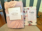 Pottery Barn holiday pillow sham +Mickey Mouse floral Disney princess pink SET -