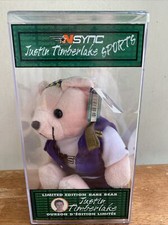 New NSYNC Justin Timberlake Collectible Bear sports limited edition RARE