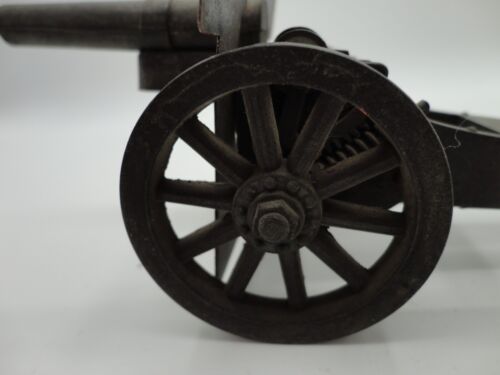 Vintage Military CAST STEEL Metal Howitzer Toy 8.5" Cannon (Made in the USA) - Picture 6 of 16