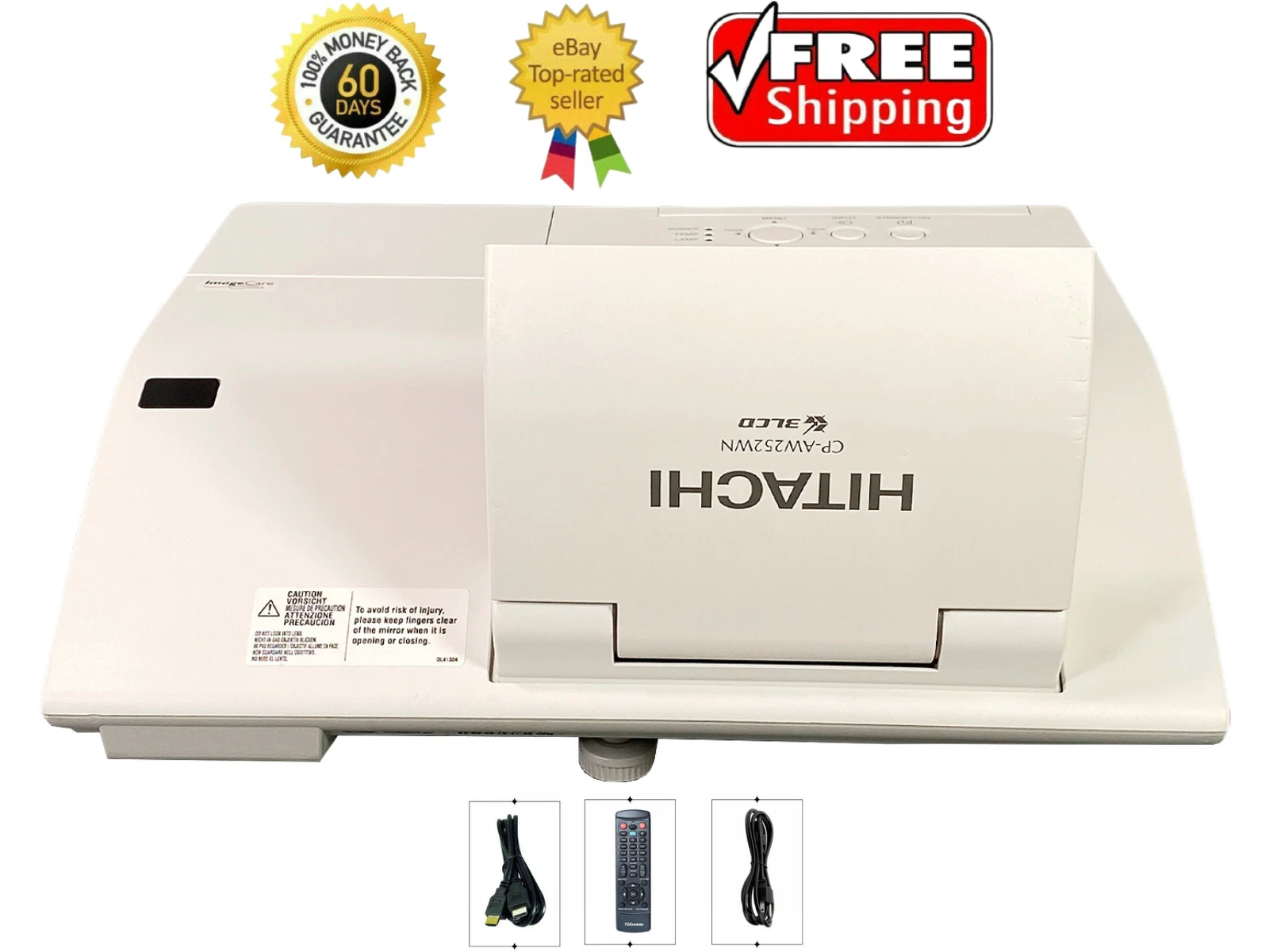 ■□HITACHI 3000lm HDMI プロジェクター 【CP-AW3019WN】 ランプ時間 823h 動作確認済 □□ 訳あり！ 日立⁄HITACHI ランプ時間 290h HDMI対応 3000lm