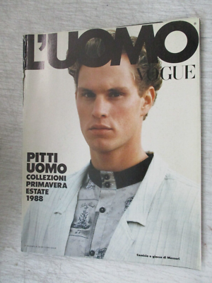 L'UOMO VOGUE MAGAZINE SUPPLEMENT 1988-89 PITTI UOMO MEN'S FASHIONS