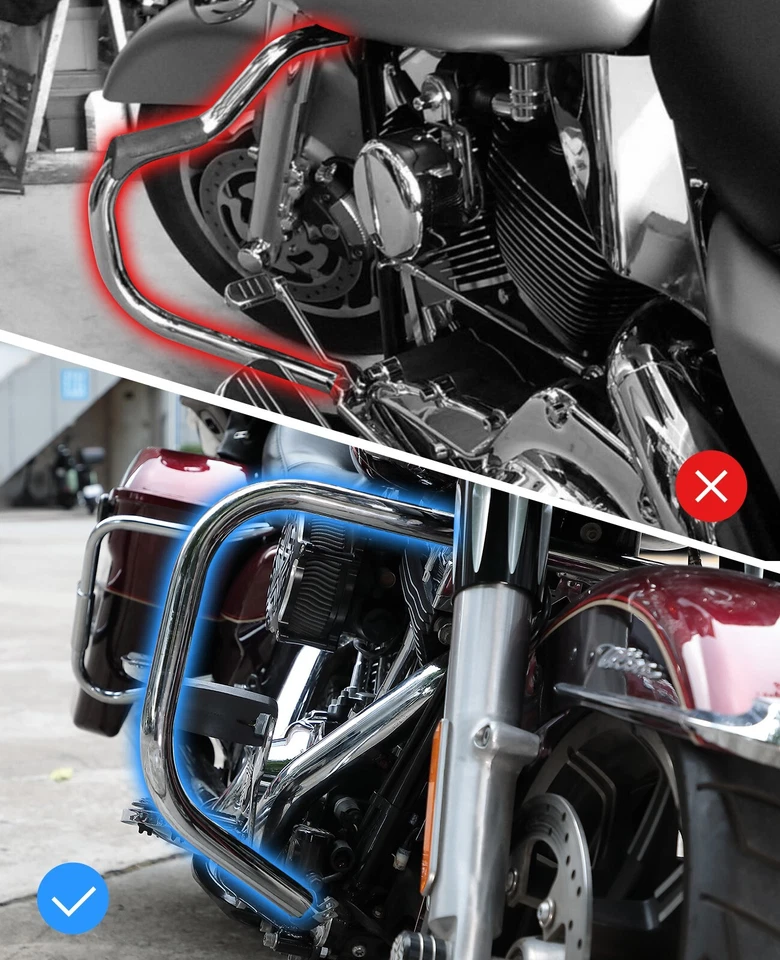 1 par de zapatos calentadores de piernas suaves de cuero PU para turismo carretera Street Glide Foto 4 de 4