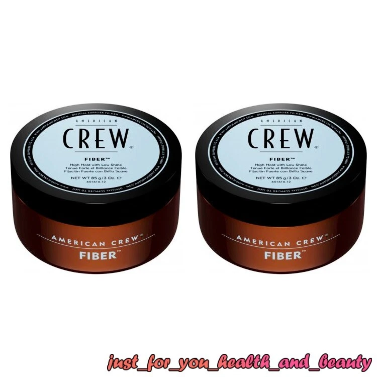 2 x American Crew Fiber Cream Mens Strong Hair Styling Product 85g