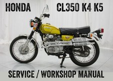 1972-1976 Honda CL350 CL 350 K4 to K5 Repair Workshop Service Manual PDF File