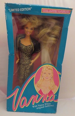 1990 Vanna White Barbie Size Doll NIB | eBay