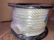 SEACHOICE #40711 3/8" D x 100' L White Nylon 3-Strand Twisted Anchor Line Spool 