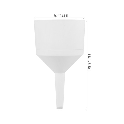 Botella líquida embudo de papel de filtro de plástico embudos de cocina para transferencia - Imagen 8 de 12
