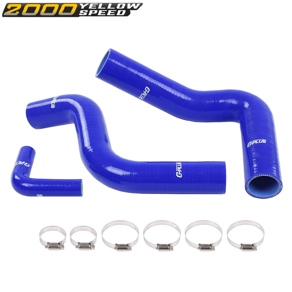 Fit For 1964-1968 Ford Mustang Cobra Shelby Silicone Radiator Blue Hose Foto 2 de 4