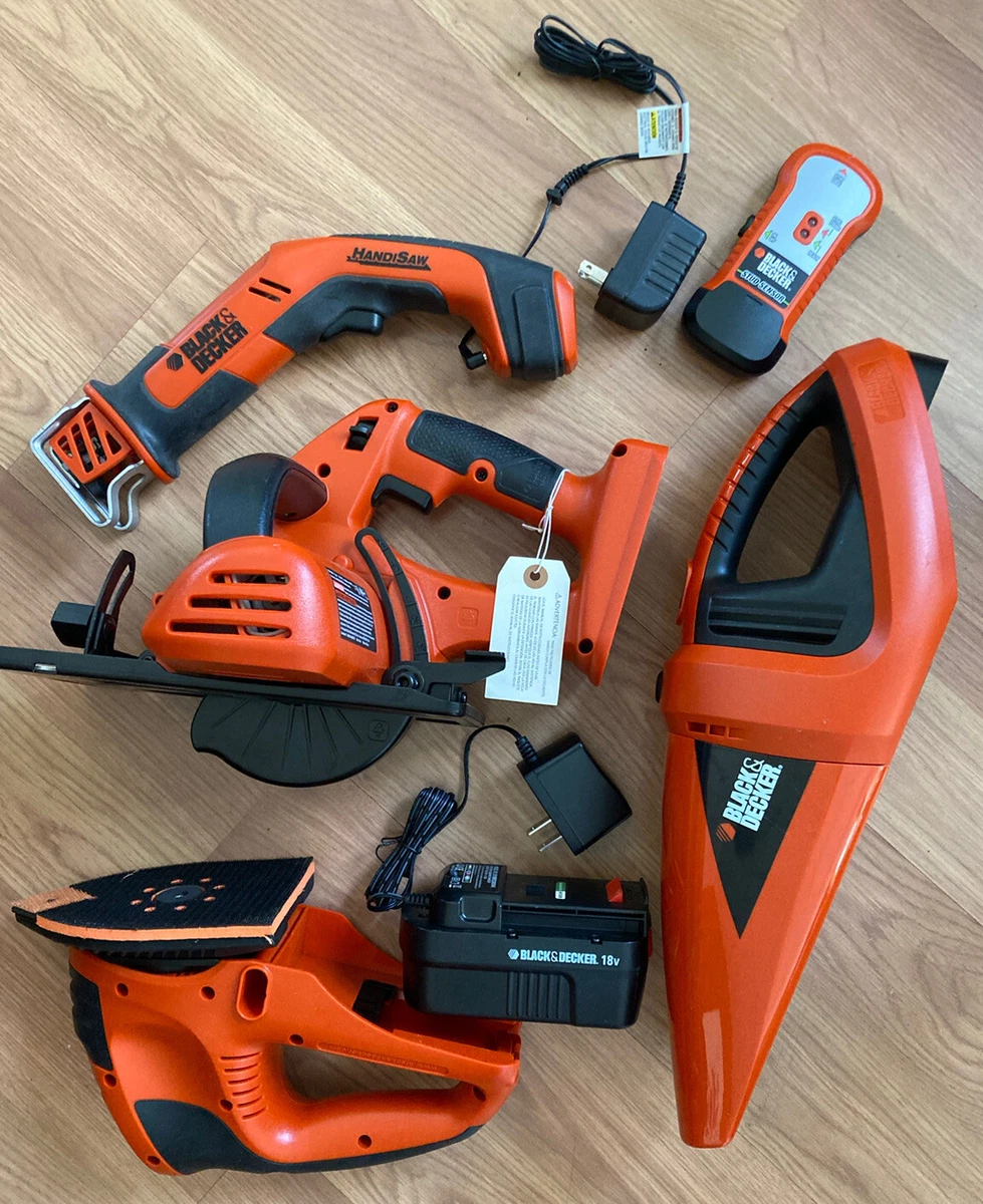 Black & Decker Power Pak 18v Firestorm Tool Set Saw Charger & Bag