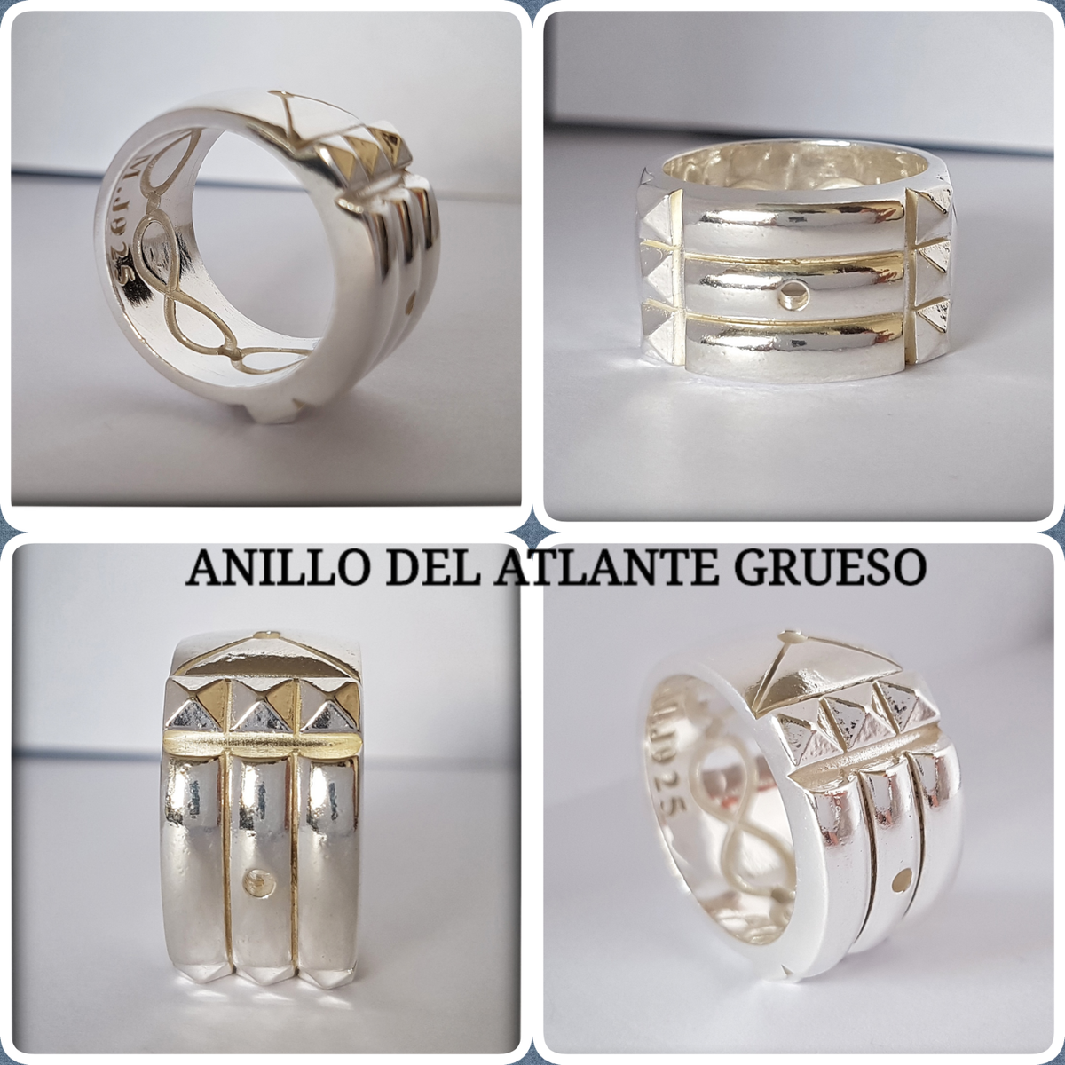 Anillo Atlante 925 Sterling silver Atlantis Ring SUPER ANILLO ATLANTE GRUESO