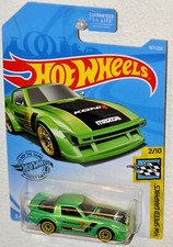 Hot Wheels 2019 #167 Mazda RX-7 green HW Speed Graphics #2 MOC VHTF FYD81