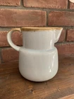 Vintage McCoy USA Pottery Pitcher Cream Light Brown Drip Glaze