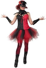 Tutu Tüllrock Teufel Kostüm Damen Karneval Halloween Fasching