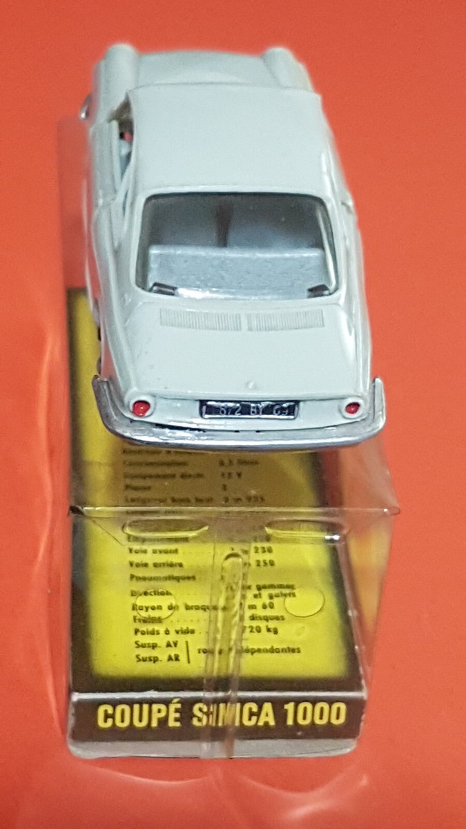 Simca 1500 Coupé Miniature Norev 1/43 – Blanc, Collection, Modèle D'occasion En Boîte