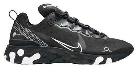 Nike React Element 55 Reverse Schematic - Black