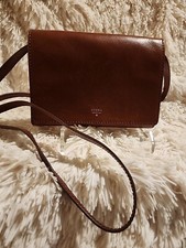 Fossil Leather Crossbody Bag Brown