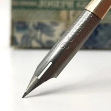 x3 Joseph Gillott's 166 F Warranted Pen Nib -Antique Dip Pen Nib Fine