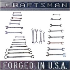 Lot Of 26 Craftsman Wrenches Made In Usa Lot Of 26 Craftsman Wrenches Made In Usa