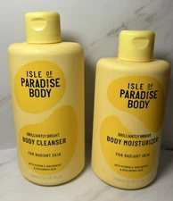 Isle Of Paradise Brilliantly Bright Body Moisturizer 9.46oz & Cleanser 11.15oz