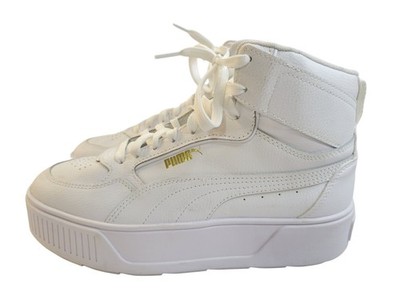 Puma Karmen Rebelle Mid Platform Women's White Sneakers Size 9 38721301