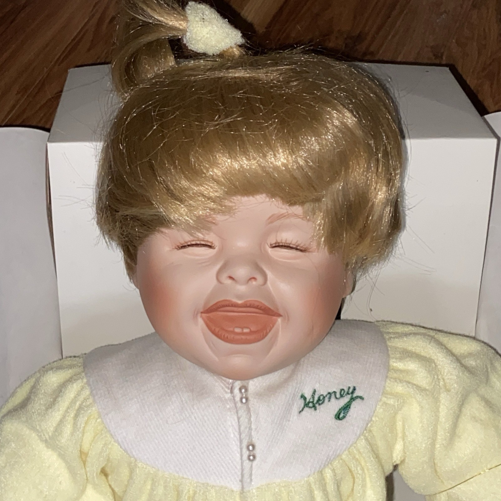 Limited Edition Porcelain Baby Doll "Honey" by Design Debut (NEW IN BOX)