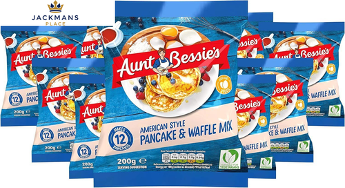 Aunt Bessie's American Style Pancake Batter Mix & Waffle 200g,...