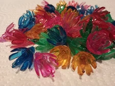 50 Vintage Mini Flower Tulip Christmas Bulb Reflector  Multi-color Light