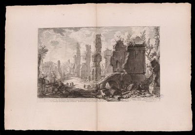 Piranesi Via Appia Tombs 1756 Vintage Architecture Photo Reprint Wall Art
