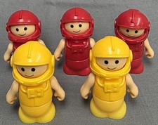 Vtg 1980s Playskool Li'l Playmates Space Astronaut Five 5 Figures Replacement