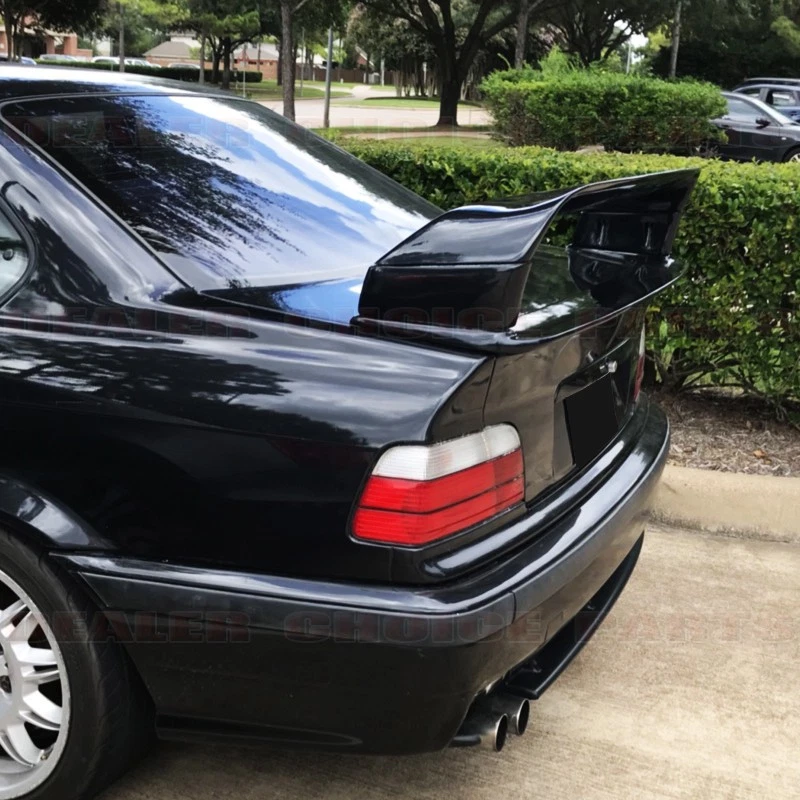 Alerón de maletero BMW E36 94-99 M3 LTW 1992-1997 1998 estilo alto negro brillante Foto 2 de 4