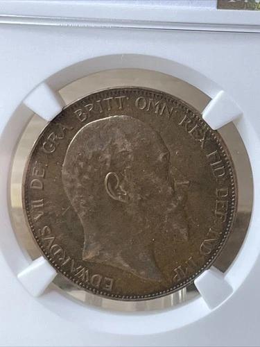 Great Britain 1905 Penny S-3990 NGC AU-58 BN