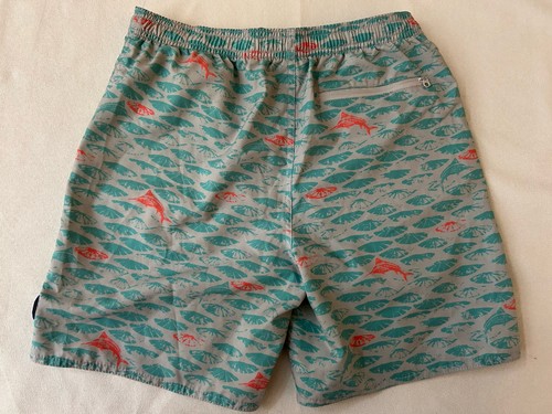 AFTCO Swim Boatbar Shorts Trunks Youth XL 27” Waist Mesh Lining Removed Aqua - Picture 3 of 4