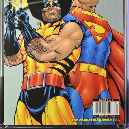 Wizard Magazine #85 CGC 9.8 only 1 Census 1998 Superman Wolverine Variant Cover - Picture 5 of 6