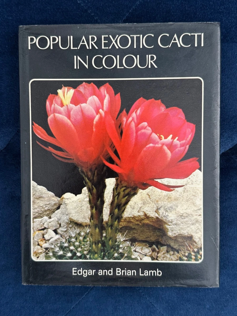 Popular Exotic Cacti in Colour Numbered Vintage Book 1975 Signed First Edition