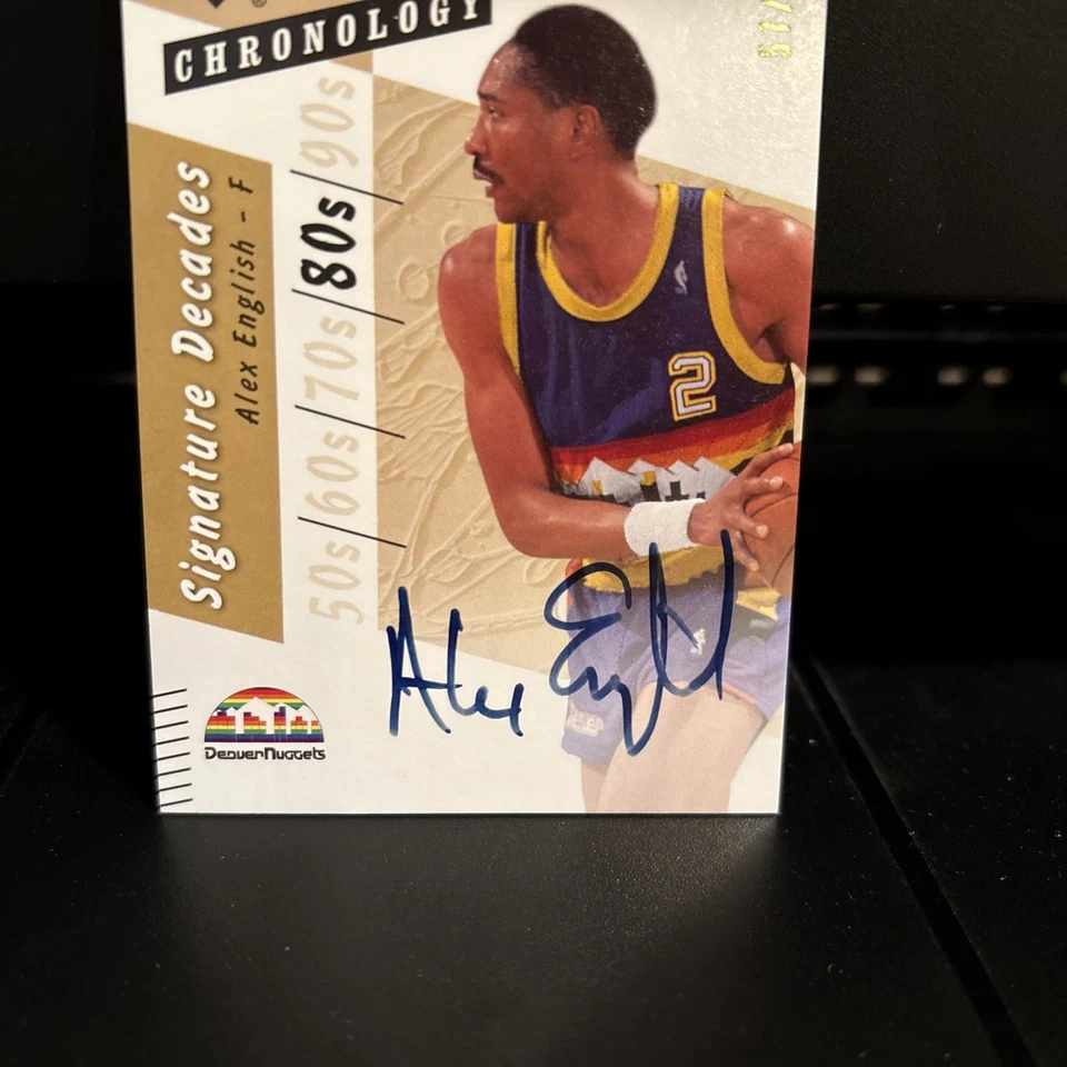 ALEX ENGLISH 2006-07 Upper Deck Chronology Autograph Auto SP #/80 - NUGGETS - Image 4 of 4